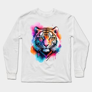 Tiger Abstract Long Sleeve T-Shirt